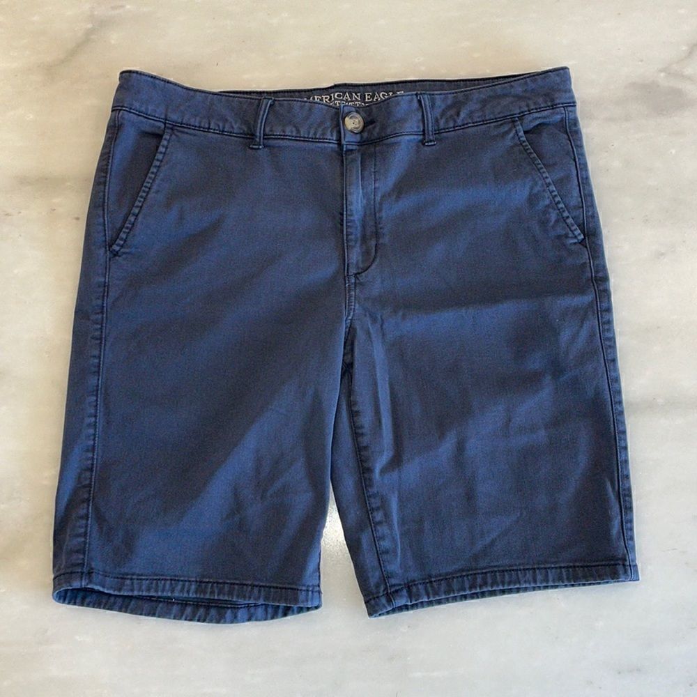 American  Eagle Outfitters Shorts Preppy Blue